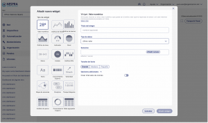 Cuadro de mando Nescloud